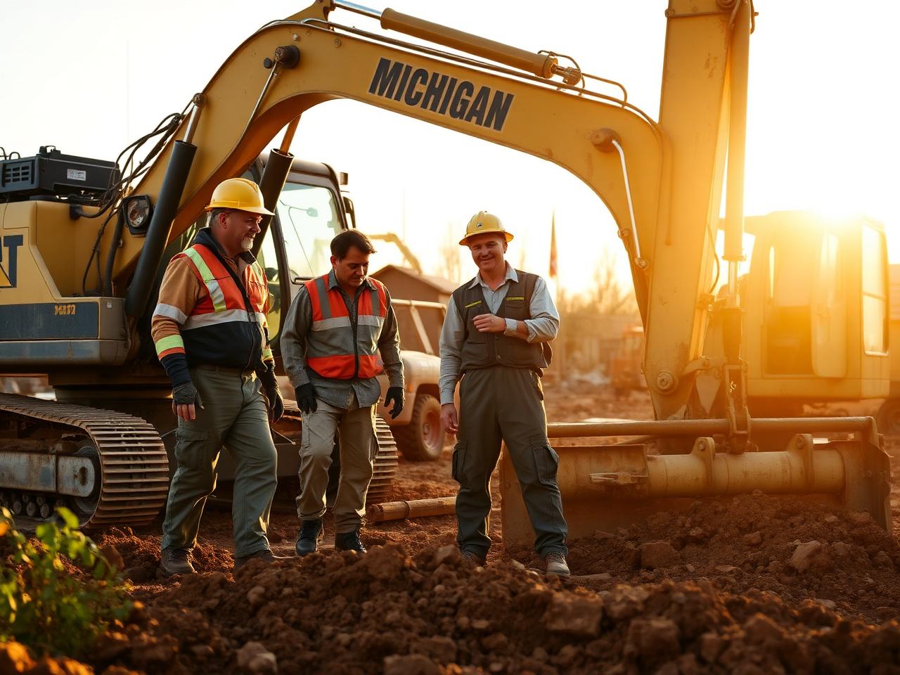 Cornerstone crew on a Michigan job site