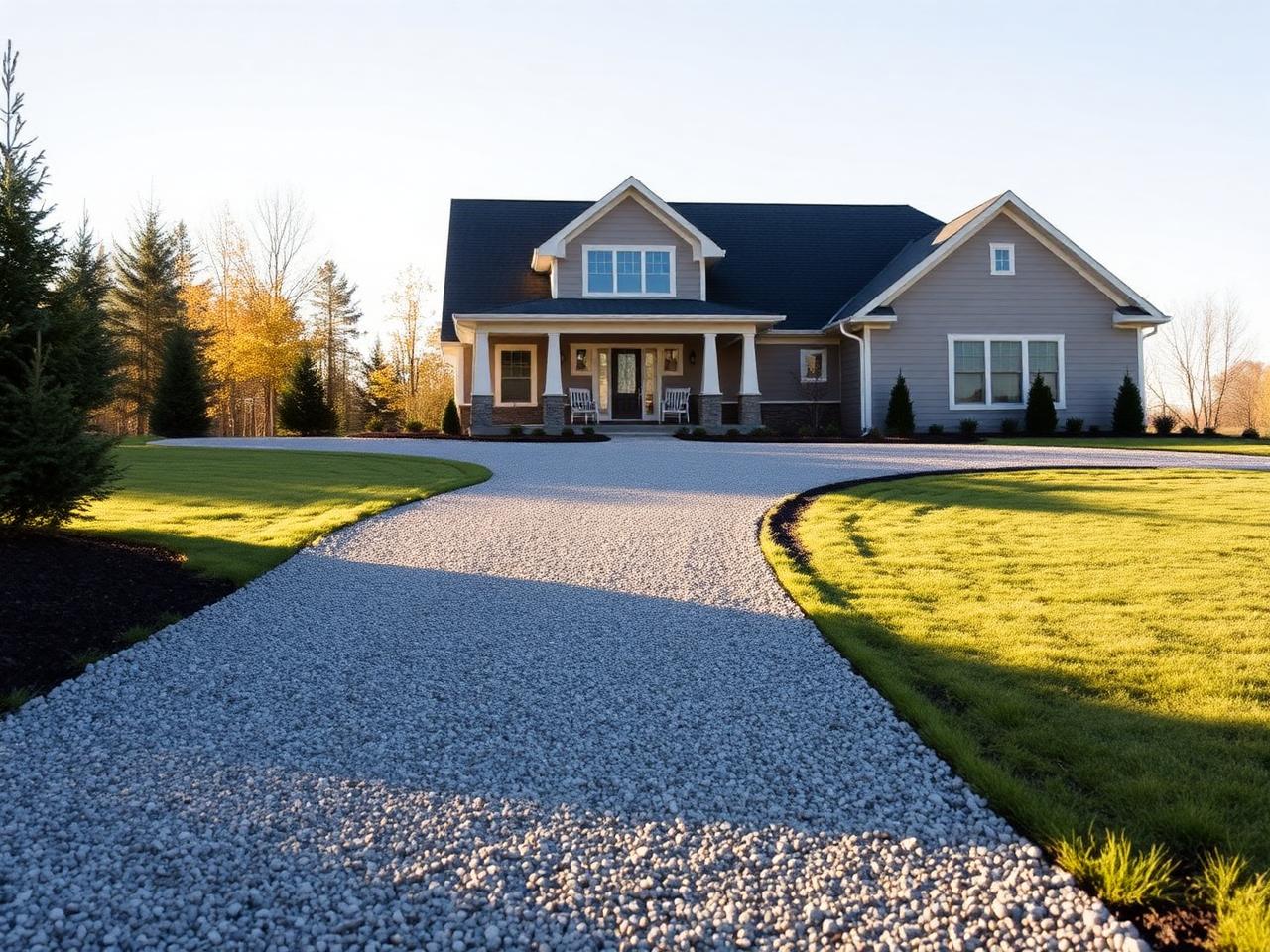 Fresh Gravel Driveway